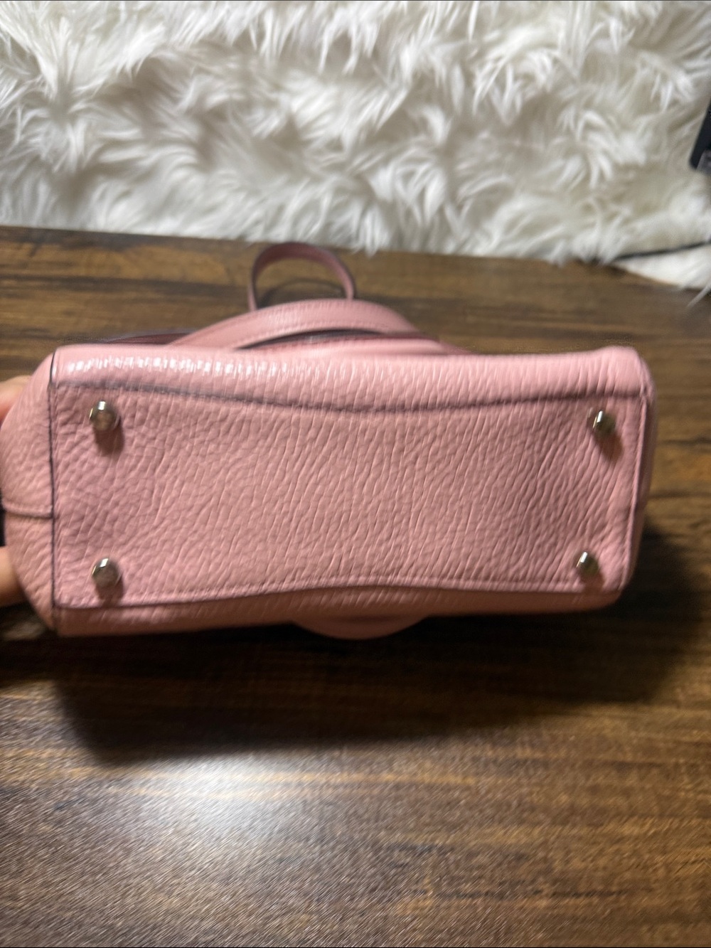 COACH Pink Pebbled Leather Mini Satchel - Picture 8 of 10